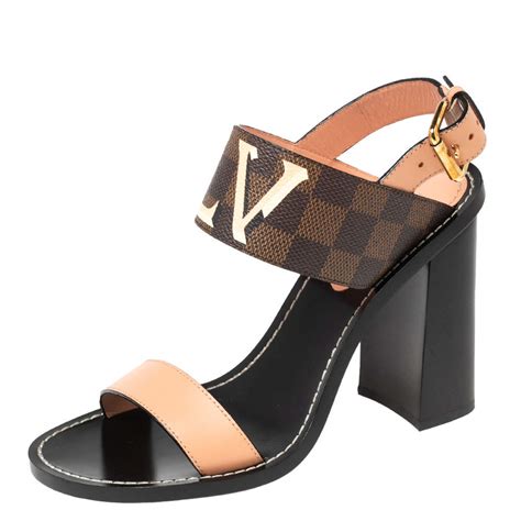 louis vuitton slingback sandals|louis vuitton heels 9.5.